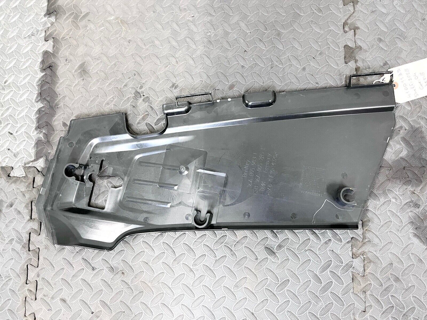 16-22 BENTLEY BENTAYGA FRONT LEFT DRIVER LH SIDE ENGINE COVER PANEL TRIM OEM