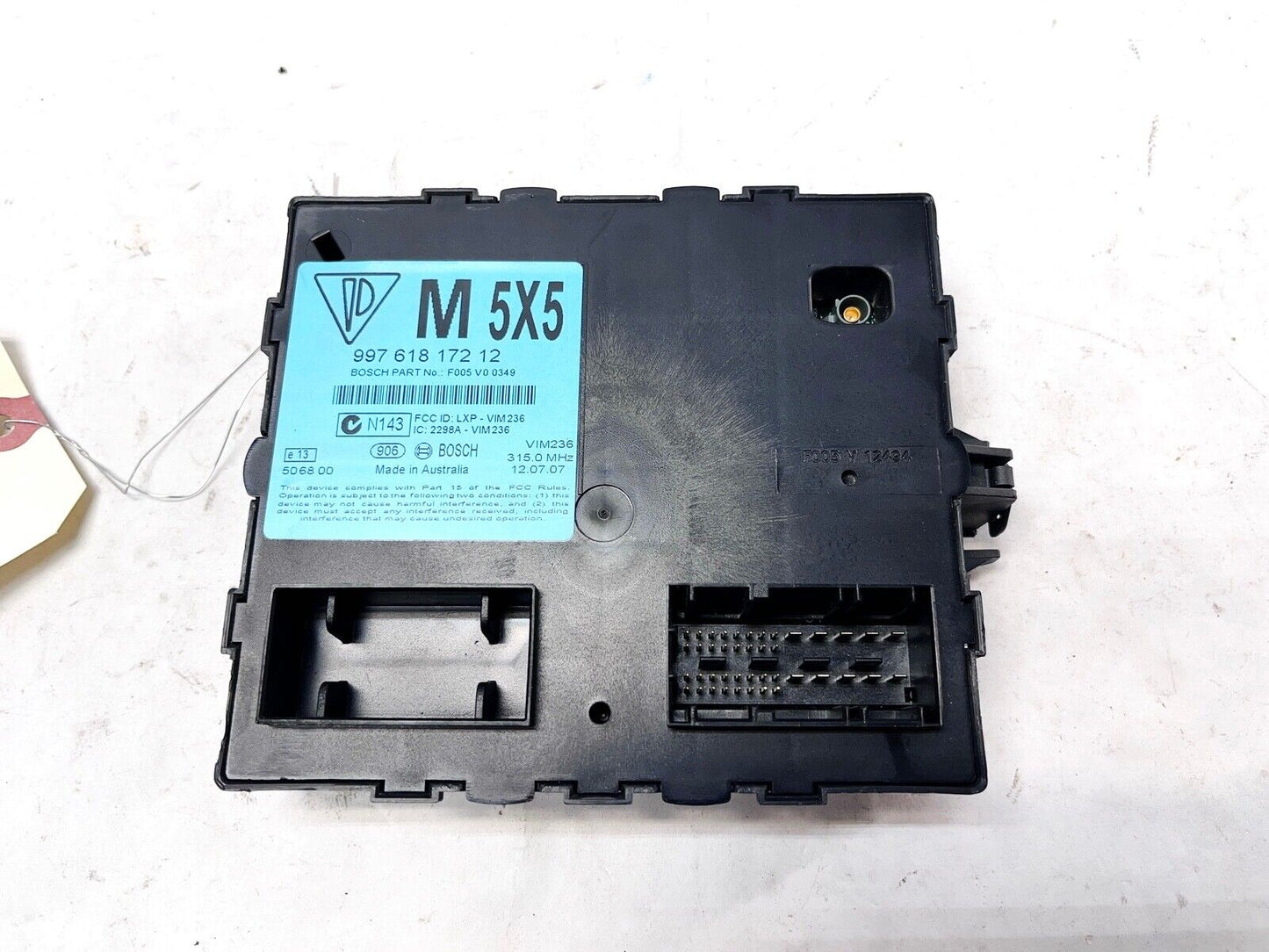 05-10 PORSCHE 911 ANTI THEFT LOCKING COMPUTER CONTROL MODULE UNIT OEM